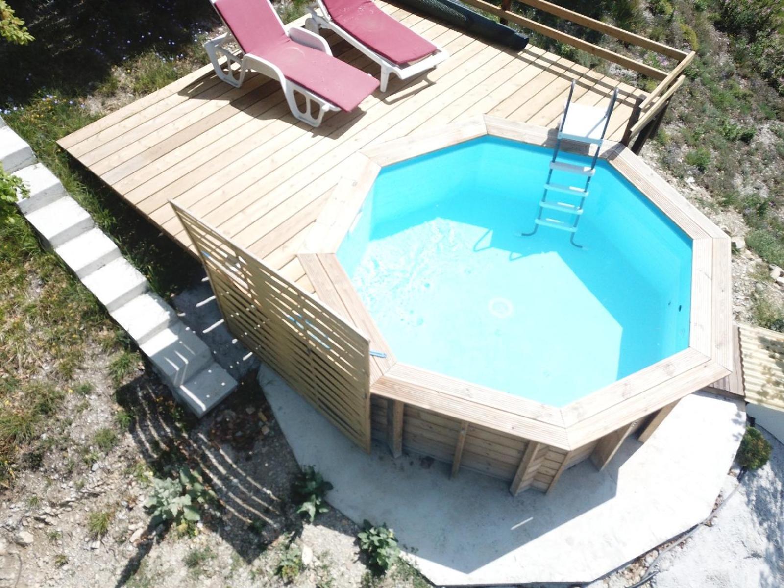 Chalet Sur Pilotis Avec Piscine Privee Luceram Exterior photo
